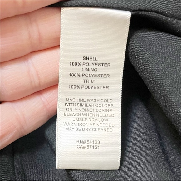 Eliza J NWT Black Polka Dot Midi Dress 8 high low wrap long sleeve flowy V neck - Picture 9 of 13